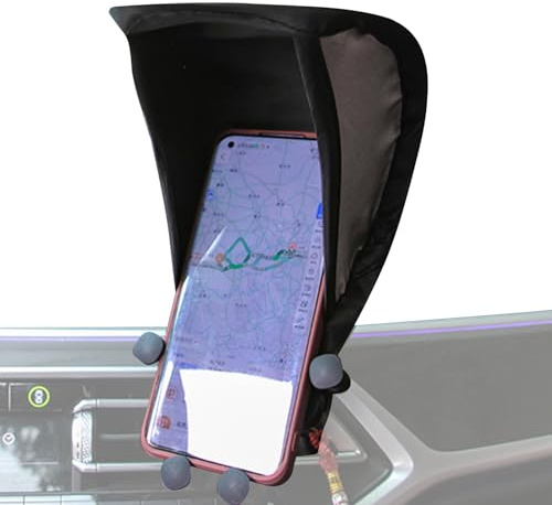 Maciun Pare-soleil pour téléphone portable - Protection solaire pour téléphone portable - Support de téléphone anti-reflet pour voiture et moto