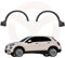 Parafanghino Arco Ruota Nero Compatibile con Fiat 500X dal 2014 in poi (Anteriore, Coppia)