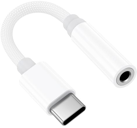 USB C Jack 3.5 Adaptateur 【Certifié MFi】 Adaptateur Casque Jack iPhone 15 Adaptateur pour Écouteurs Type-c vers 3,5 mm Aux Casque DAC Kompatibel mit iPhone 15, Samsung Galaxy S23 S22, iPad Mini/Pro