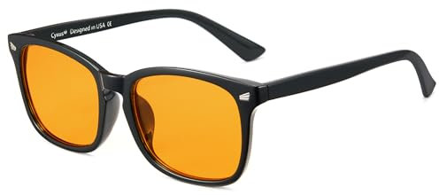 Cyxus Blaulichtfilter Brille Ohne Stärke Herren Damen Mode Computer Schutzbrille Bildschirmbrille Gaming Brille 8082
