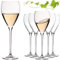 IMPERIAL Tropfenförmige Weißweingläser 350ml 'Paris' Set 6-Teilig Weingläser aus Crystalline Glas Spülmaschinenfest