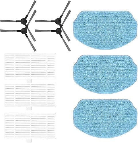 Daaxing Filtri Spazzole Laterali Mop Panni Kit per Cecotec Conga 999 X-Treme Robot Aspirapolvere Accessori di Ricambio (10PCS)