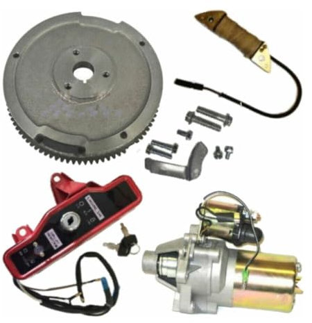 DGJMuu Kit di avviamento elettrico per Honda GX340 11HP, HONDA GX390 13HP con interruttore a chiave, avviamento, motore magnetico