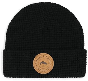 Simms Uni-Erwachsene Everyday Waffle Knit Beanie-Mütze, Schwarz, One Size