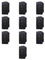 10x Suoneria, campanello, Modulo nero, Compatibile Con BTicino Living, frutti, interruttori, pulsanti, deviatori, dimmer, sensori, PIR, buzzer, Per Placche originali e compatibili