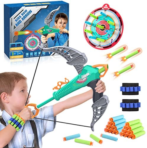 Wootoyz Juguetes Niños 3 4 5 6 7 8 Años, Arco y Flechas para Niños Regalo Niño 3-8 Años Juguetes para Niños de 3-8 Años Regalos para Niños de 3-8 Años Juguetes Niña 3 Años