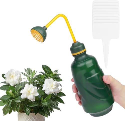 AOOSU Arrosoir Plante Interieur, 450ml Petit Arrosoir pour Bonsaïs, Pulvérisateur a Main pour Semis, Bonsaïs, Plantes Délicates et Fleurs (Vert)