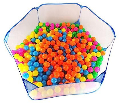 BESTonZON Tente De Piscine à Balles Pliable pour Parc De Balles Clôture pour Océaniques Maisonnette pour Garçon Fille Bleu