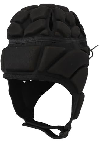 Rugby -Schutzhelm Eva Schwamm gepolsterter Kopf Beschützer atmungsaktiven Fußball -gepolsterten Helm zum Skating Skifahren (XL)