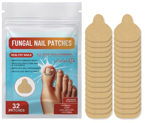 Fungal Nail Treatment Patches, 32 Count, Maximum Strength, Overnight Nail Renewal, Non-Irritant