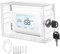 SOIMISS Transparent Thermostat Lock Box Cover with Installation Thermostat Protector for Wall Mount User Friendly Design for Various Thermostat Models Visibility