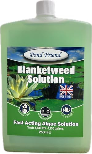Pond Friend Blanketweed Solution Fast Acting String & Filament Algae Water Treatment For Clearer Cleaner Water 250ml Treats 5680 Litre, 1,250 Gallons