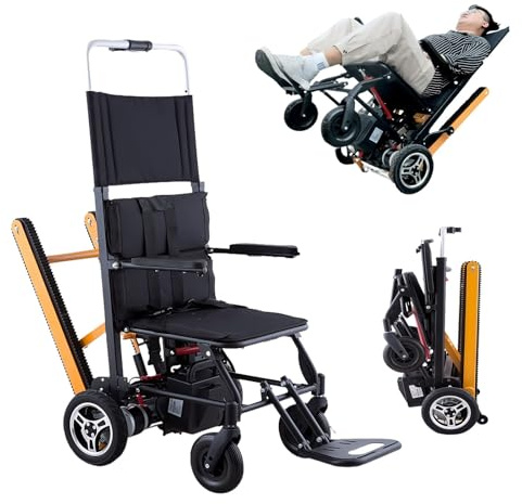 Elektrische Rollstühle Können Treppen Hinauf Und Hinunter Gehen, Elektrischer Treppensteiger Mit Raupenantrieb, Elektrischer Treppenrollstuhlwagen Für Ältere Behinderte Patienten A