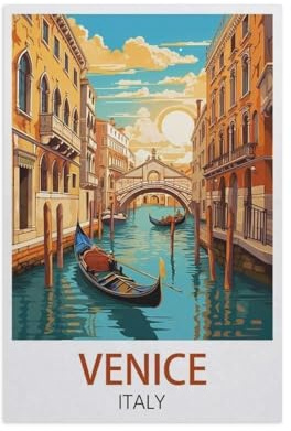 1000 Stück Puzzle,Venedig, Italien,Erwachsene Kinder Holz Spielzeug Lernspiel(75x50cm)-AN74