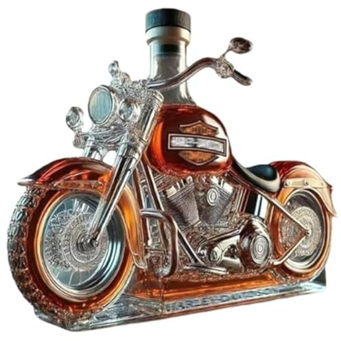 V-Twin Reserve Whiskey Decanter, Motorcycle Whiskey Bottle, Eagle Shape Whiskey Bottle, 300ml 3D Engraving, Suitable for Bar, Table, Kitchen
