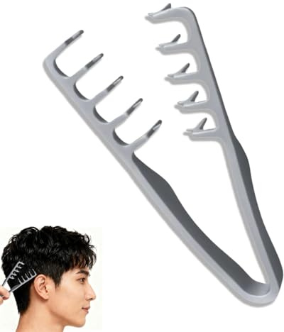 Texture Comb, Volumizing Wide-Tooth Hair Styling Comb, Wide Tooth Detanglers, Root Volumizing Tool, Smooth Styling for Volume and Grooming Accessory Seam Covering Bangs Hairdressing, 1PCS