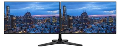 Dell Dual Monitor Bundle Set WHITE- 2x U2417HWh 24 Inch Full HD 1080p PLS LED WHITE Thin Bezel Monitor, HDMI, Display, Mini Display Ports, Dual Monitor Leg Base Stand (Renewed)