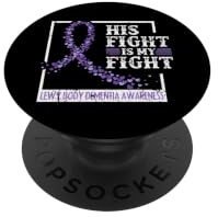 Lewy Body Demenz-Bewusstseinsband, Lila PopSockets Klebender PopGrip