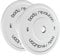 BODY REVOLUTION Olympic Weight Plates for 2 Barbells - Solid Colour Rubber Bumper Plates, Home Gym Equipment for Strength Training Workouts