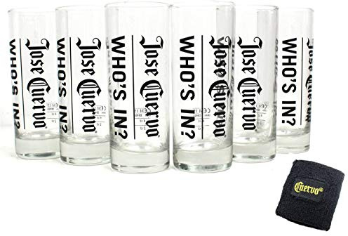 JOSE CUERVO Tequila Gläser 6er Set inkl. Schweißband ~mn 522 1015+