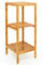 bambuswald© Regal aus 100% nachhaltigem & stabilem Bambus - 3 Etagen - ca. 80x33x33cm | Bambusregal Badregal Küchenregal Standregal Aufbewahrung Badezimmerregal Haushaltsregal