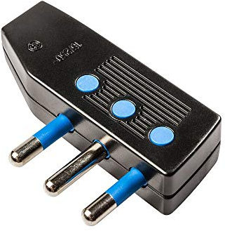 Poly Pool PP0414.1X Salvaspazio enchufe italiano grande 16 A con conectores orientables salida cable 90 ° negro