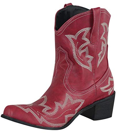 Stivali Invernali Donna Scarpe da Neve Stringati Pelliccia Caldo Snow Boots Caviglia Stivaletti Piatto Outdoor Stivali Scarpe con Tacco Basso Cowboy Knight (38,Rosso)