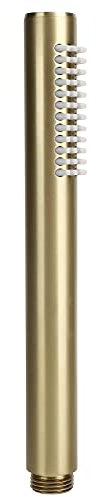 Hand Held Mixer Shower Head G1/2 Copper Pencil Shower Handset Head with Powerful Shower Spray for Bathroom Home(Gold)