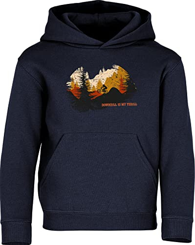 Baddery Kinder Fahrrad Hoodie - MTB Mountainbike & Downhill | Kapuzenpullover für Jungen & Mädchen