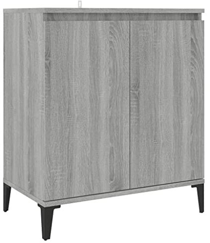 vidaXL Buffet Armoire de Rangement Meuble de Rangement Armoire Latérale Salle de Séjour Salon Intérieur Sonoma Gris 60x35x70 cm Bois d'Ingénierie