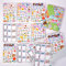colortouch Sticker Set, 400 Stück Aufkleber, Scrapbook Zubehör, Stickeralbum für Erwachsene, Mädchen, Bullet Journal Sticker für aesthetic, vintage, travel