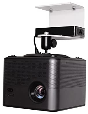 DYPASA Projector Mount Projector Ceiling Mount Universal Projector Aluminum Alloy Bracket 360°Adjustable Projector Stand for Home and Office Ceiling Mount with Tray (Color : PR12-White)