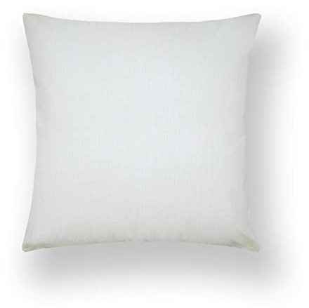 1 Kissenbezüge 45x45cm, Pillowcase Weiß Einfarbig Leinen Kissenbezüge Sitzkissen Dekokissen Couchkissen Dekoration