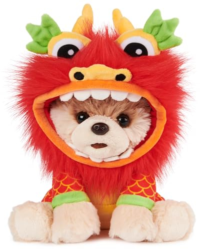 GUND Boo, The World's Cutest Dog Lunar New Year Dragon Plush Pomeranian Stuffed Animal for Ages 1 and Up, 22.9 cm