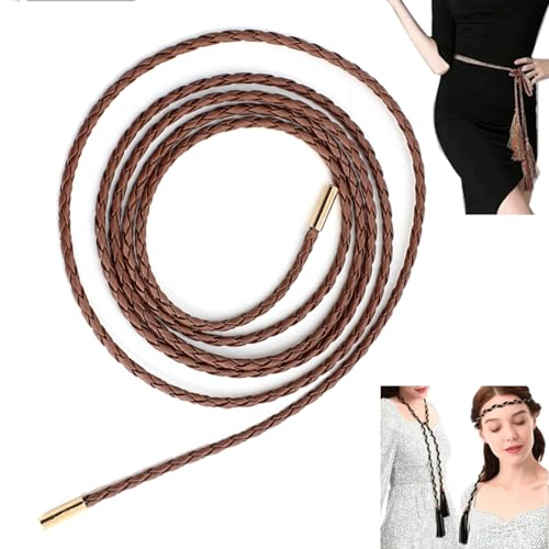 FAIRYGATE Damen Gürtel Stilvolle und Einfache Mittelalter Taille Kette Dünne Seil Dekorative Taillengürtel Damen, DA1323