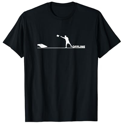 Offline für Cornhole T-Shirt