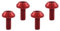 LOVIVER 4Pcs m5 Schrauben Fahrrad Flaschenhalter, Water Bottle Cages Screw, CNC Flaschenhalter Schrauben, Flaschenhalter-Griff-Riser-Schraube, Wasserkocher-Halterschraube für Radfahren, Rot