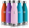 Grsta Gourde Isotherme, Bouteille Isotherme 500ml, Gourde Enfant sans BPA, Gourde INOX Reutilisable, Bouteille d'eau pour Sport, Gym, école, Voyage