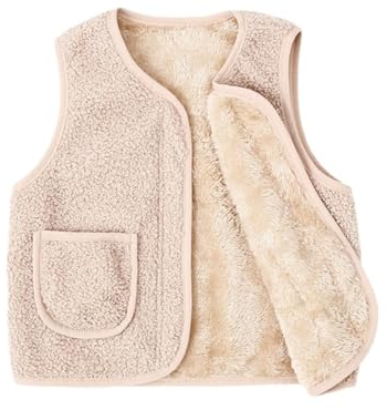 Kinder Ärmellose Warmen Fleeceweste Warme Und Winter Winter Fleece Weste Winterjacke Ärmellose Weste Kinder Teddyjacke Mädchen Leichte Übergangsjacke Jungen