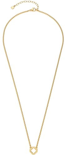 JEWELS BY LEONARDO Halskette Clip & Mix Orlanda • Venezianer-Kette aus goldfarbenem Edelstahl • Kleeblatt-Element zum Anhängen von Charms • 50-55 cm Länge • Schmuck Geschenk für Frauen • 023735