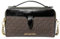 Michael Kors Umhängetasche Jet Set Item MD Double Zip Crossbody Braun Schwarz, braun / schwarz, Medium