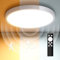 Letlit LED Deckenleuchte mit Radar Bewegungsmelder, 20W 2000LM Deckenlampe Dimmbar mit Fernbedienung, IP54 4000K Lampe Bewegungssensor Innen für Bad, Flur, Treppe, Garage, Keller, Balkon 23cm