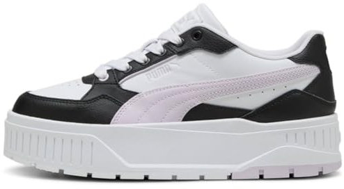 PUMA Femme Karmen II Idol Basket, White-Lilac Frost Black, 38 EU