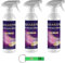 3x Deo Due Profumatore Bifase Ambiente Tessuti Sharem,Stoff Deodorant,Duftender Lufterfrischer Aufsprühen,Parfümierer 500ml + Beni Culinari Kostenloser Schlüsselanhänger