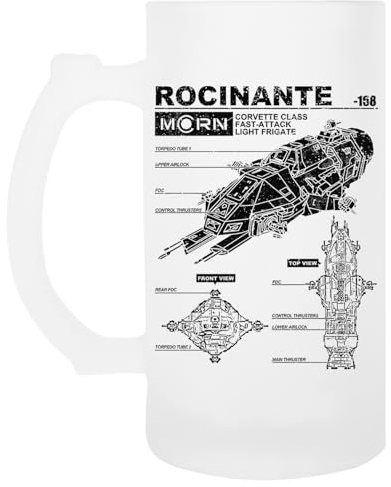 OLDRYTEE The Expanse Transparenter Becher Mit Biergriff Aus Glas