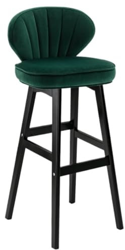 Barhocker Barstühle Barstuhl Holz Rund Barhocker Stuhl Holzhocker Samt Gepolstert Für Bar Theke Küche Hause Bar Stühle Barsessel(A)