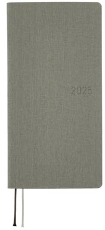 Hobonichi Techo 2025 Weeks [Englisch/Hoch und Schlank/Januar Start/Planer] Colors: Rauchgrau
