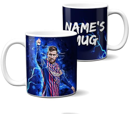 KRAFTYGIFTS Personalised Messi Football Mug Miami Cup Legend Player Tea Coffee Boys Birthday Gift for Him NLM08