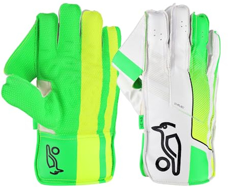 Kookaburra LC 4.0 Wicket Keeping Glove, Size Youths, Green/Yellow/White