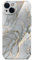 ONEFLOW Bliss Cover für iPhone 15 Hülle in Marmor Optik, Designer Case Handy Schutzhülle mit Kameraschutz, Muster Hardcase Glitzer Handyhülle marmoriert, Grau Gold